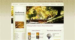 Desktop Screenshot of andersonmemorialhomes.com