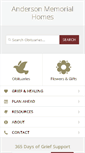 Mobile Screenshot of andersonmemorialhomes.com